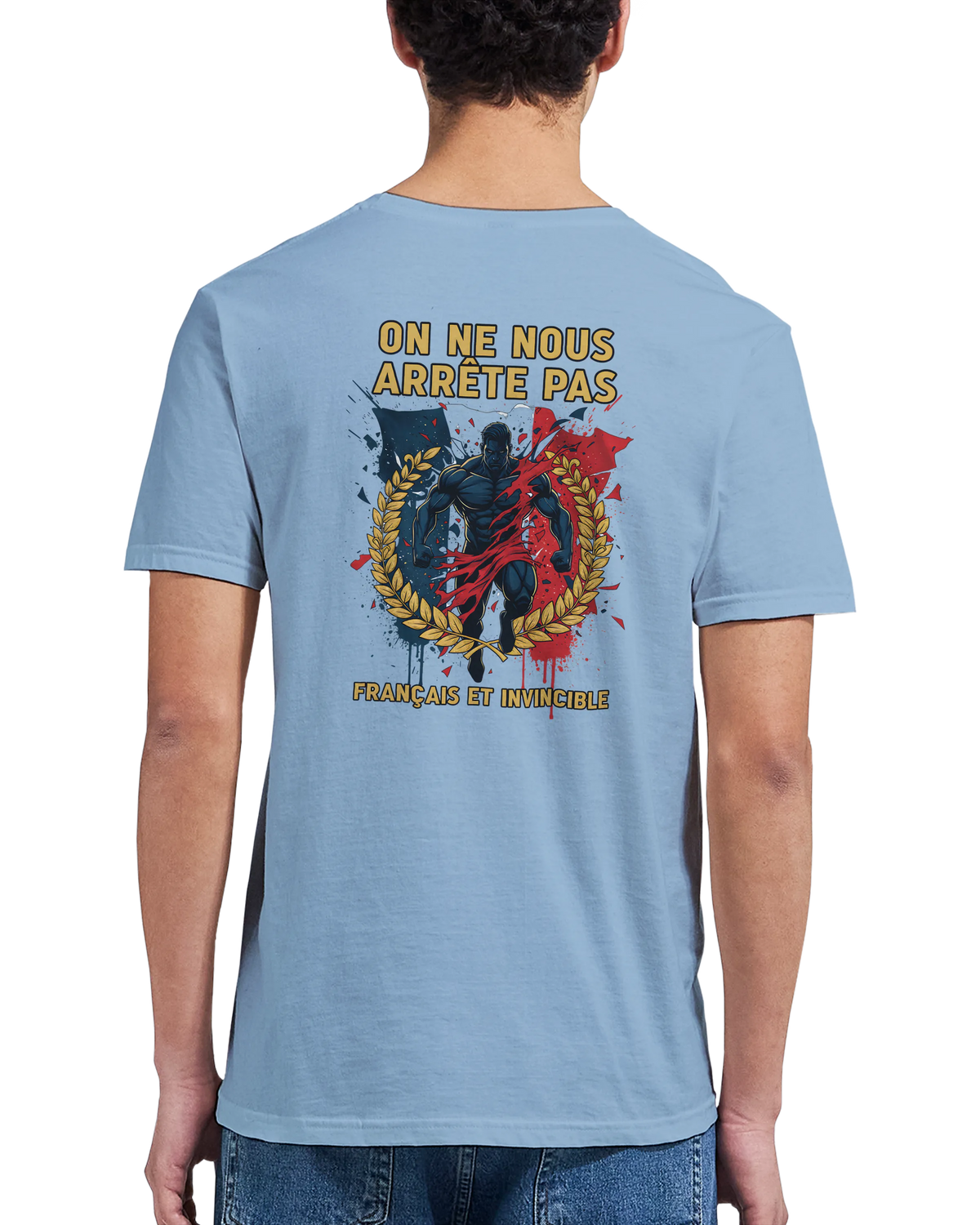 T-shirt Homme « On Nous Arrête Pas » - Classique Ras du Cou Gildan 64000