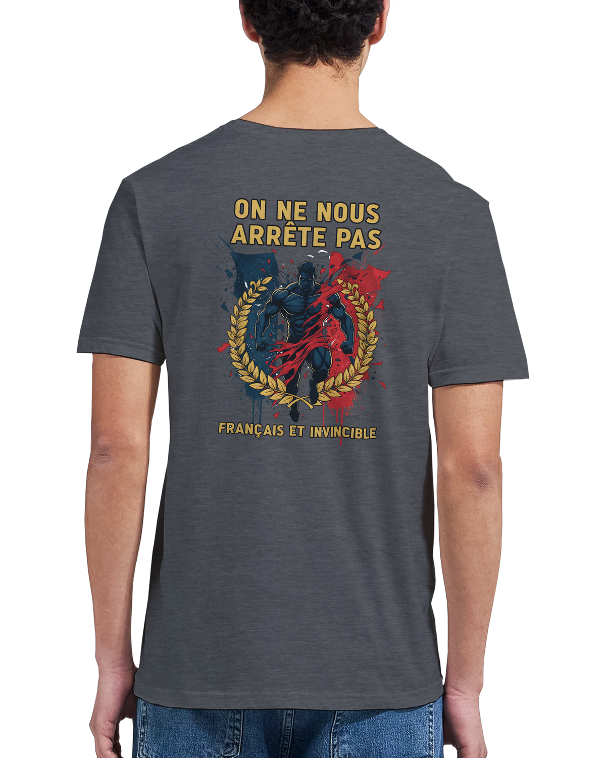 T-shirt Homme « On Nous Arrête Pas » - Classique Ras du Cou Gildan 64000