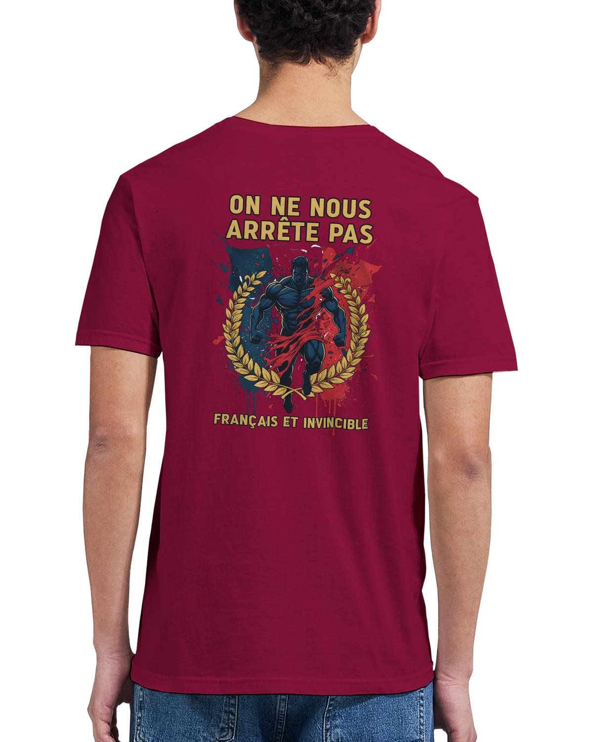 T-shirt Homme « On Nous Arrête Pas » - Classique Ras du Cou Gildan 64000