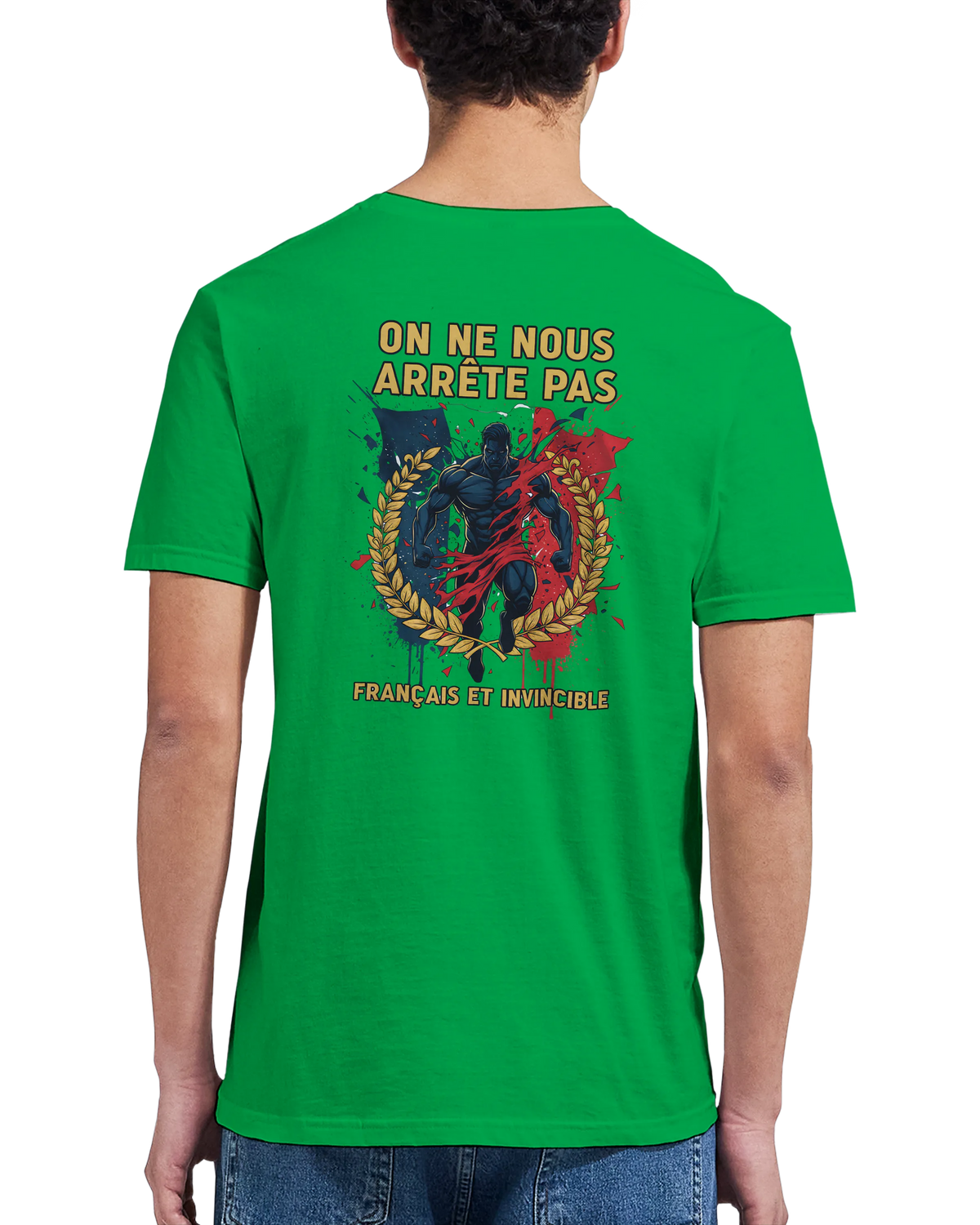 T-shirt Homme « On Nous Arrête Pas » - Classique Ras du Cou Gildan 64000