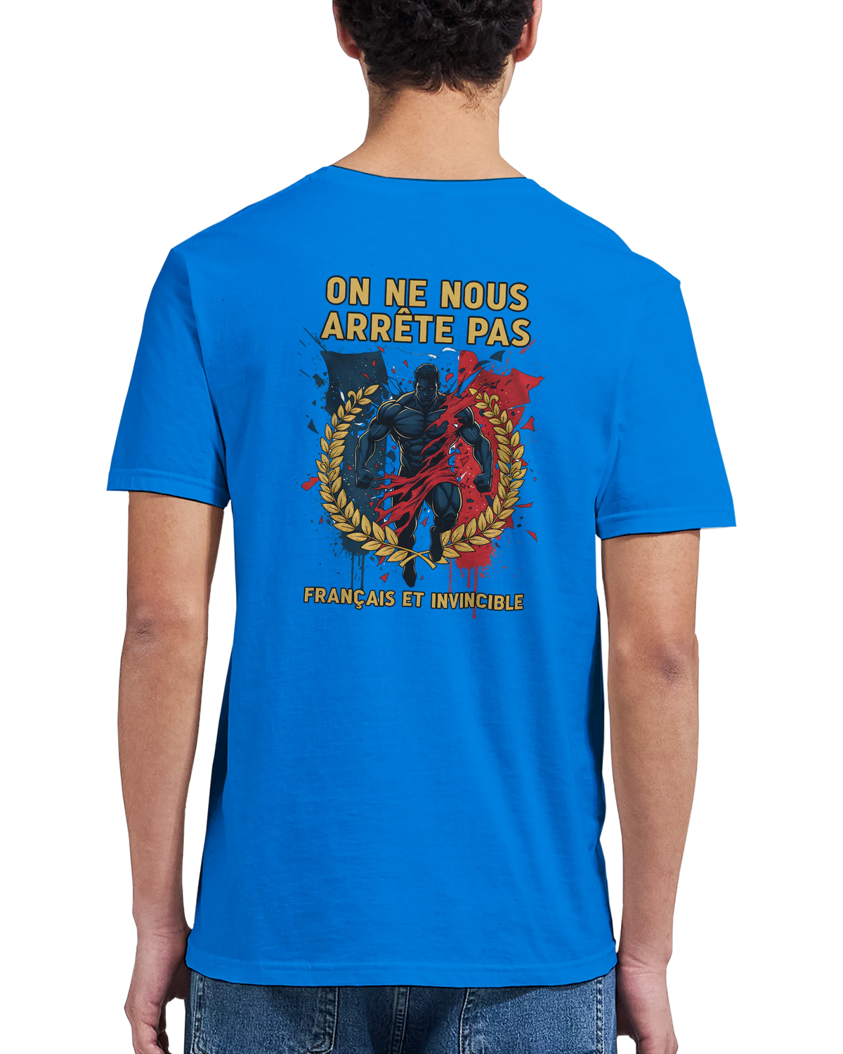 T-shirt Homme « On Nous Arrête Pas » - Classique Ras du Cou Gildan 64000