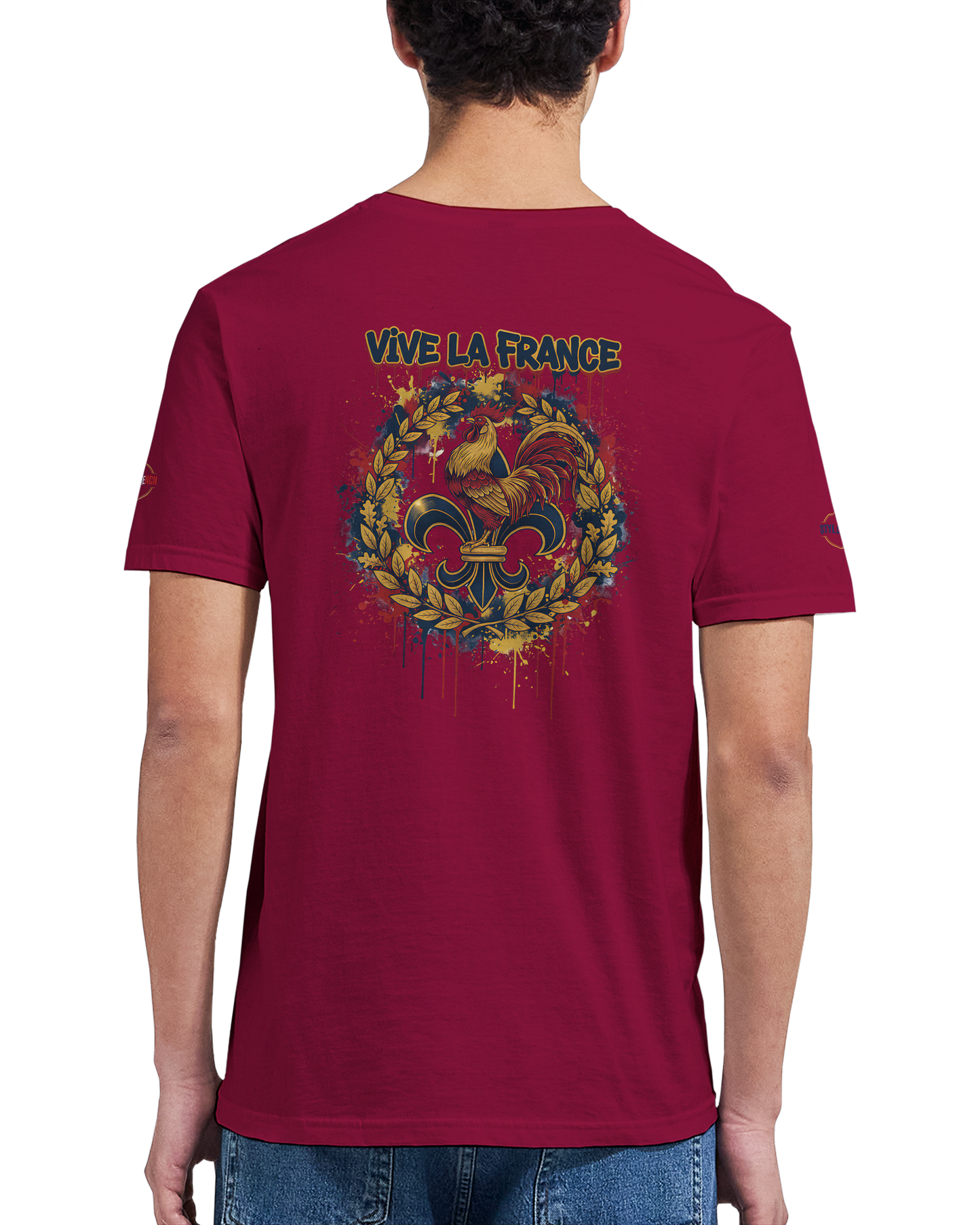 T-shirt Homme 'Vive la France' – Coton Premium, Coupe Classique