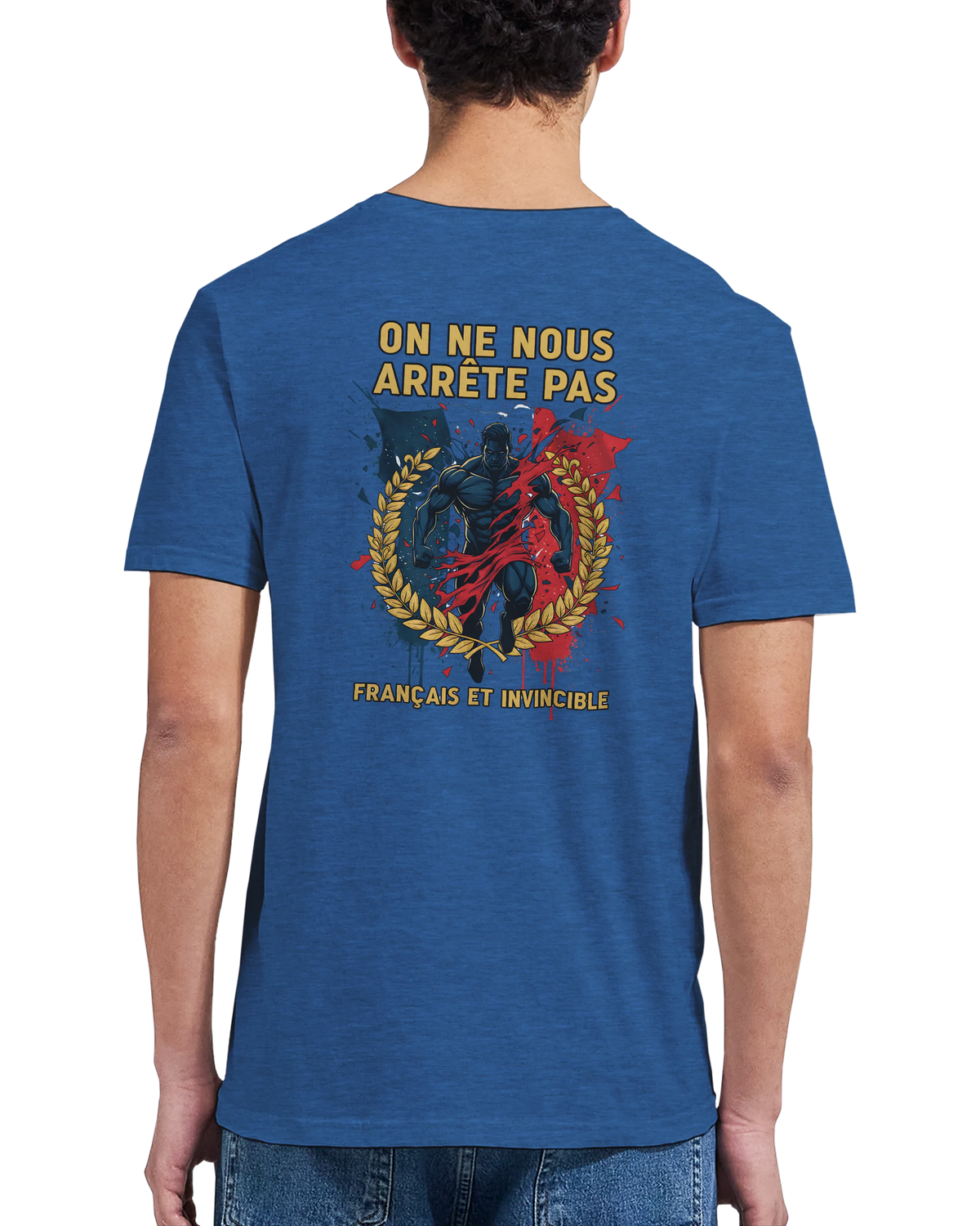 T-shirt Homme « On Nous Arrête Pas » - Classique Ras du Cou Gildan 64000