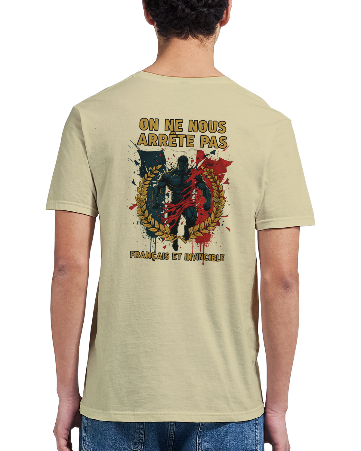T-shirt Homme « On Nous Arrête Pas » - Classique Ras du Cou Gildan 64000