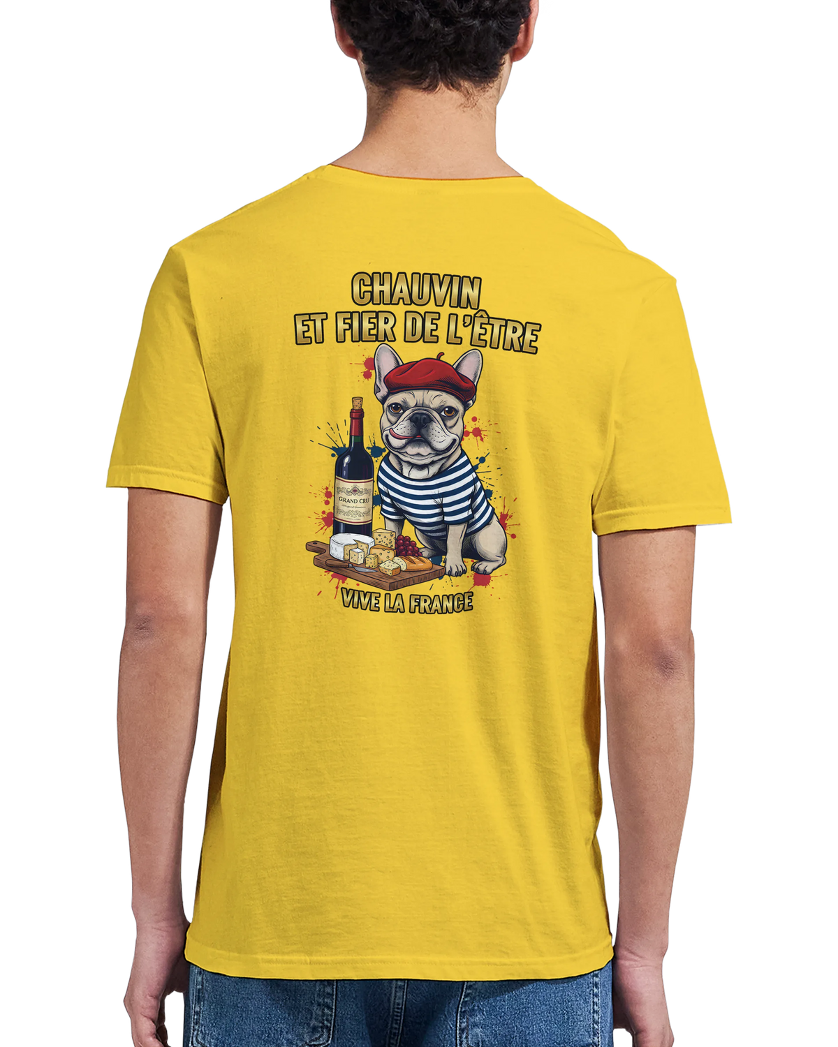 T-shirt Homme Chauvin et Fier de l'Être - Classique Ras du Cou Gildan 64000
