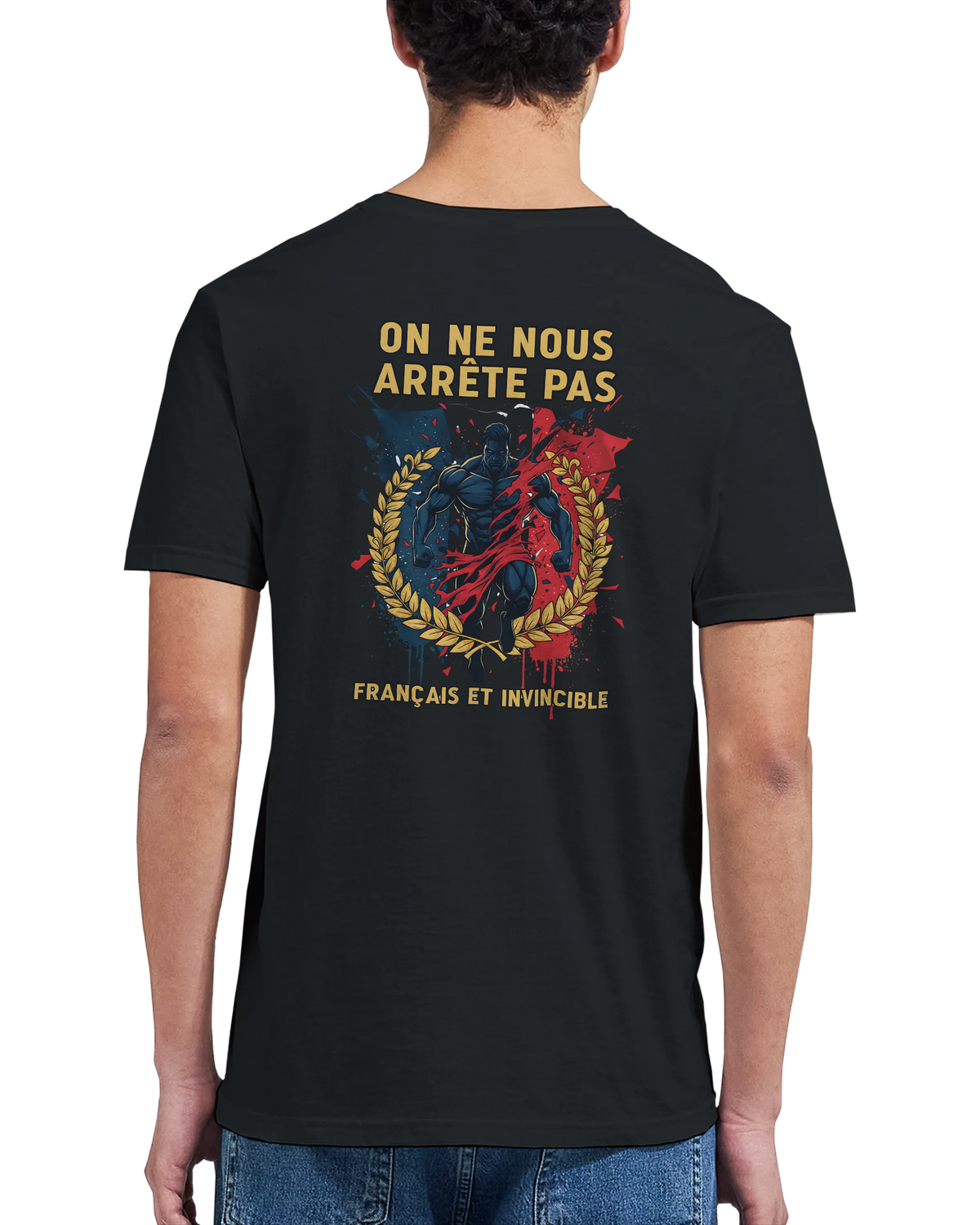 T-shirt Homme « On Nous Arrête Pas » - Classique Ras du Cou Gildan 64000