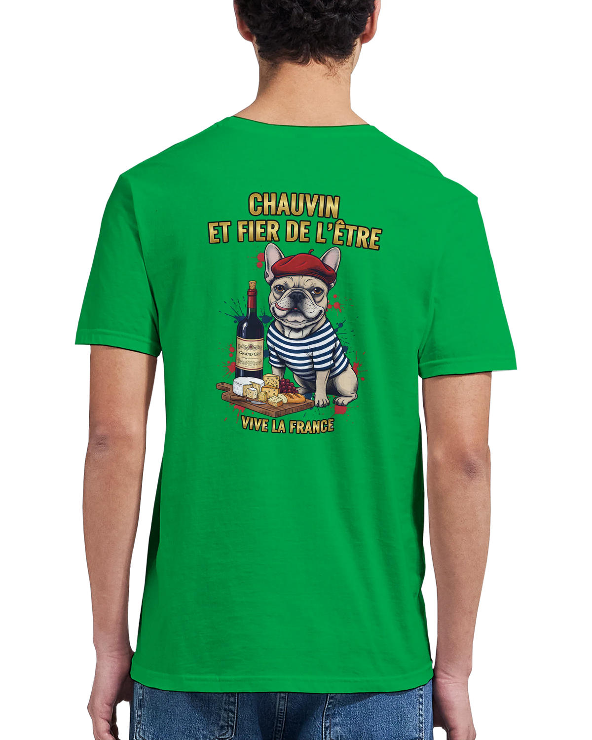 T-shirt Homme Chauvin et Fier de l'Être - Classique Ras du Cou Gildan 64000