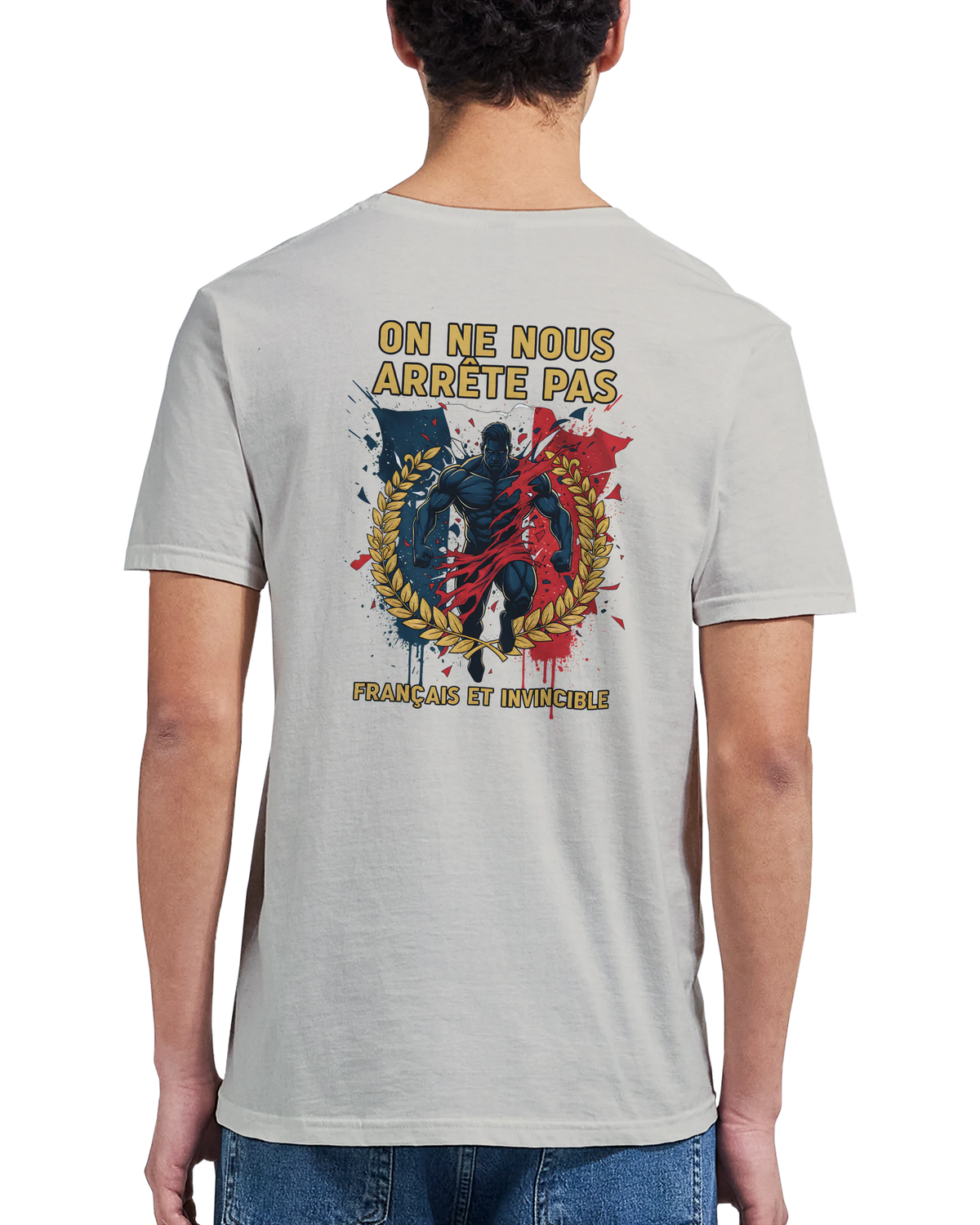 T-shirt Homme « On Nous Arrête Pas » - Classique Ras du Cou Gildan 64000