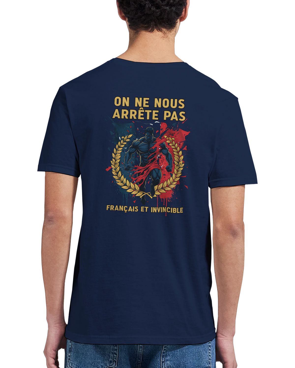 T-shirt Homme « On Nous Arrête Pas » - Classique Ras du Cou Gildan 64000