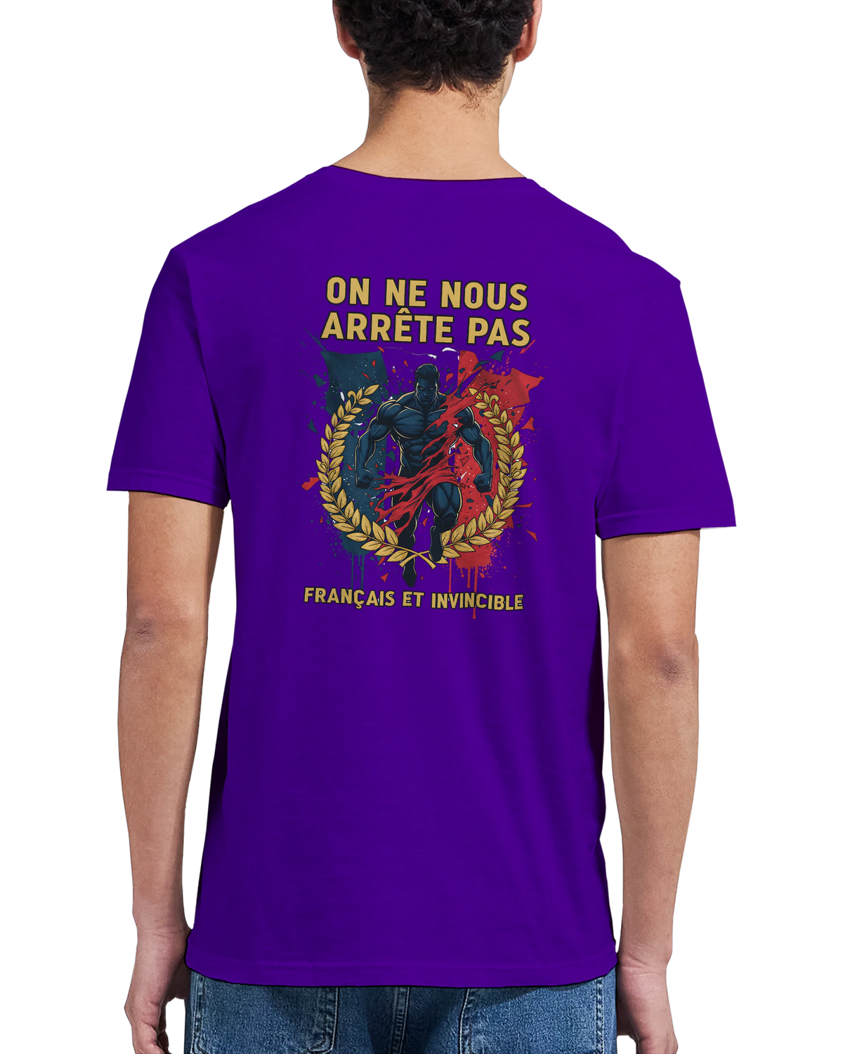 T-shirt Homme « On Nous Arrête Pas » - Classique Ras du Cou Gildan 64000