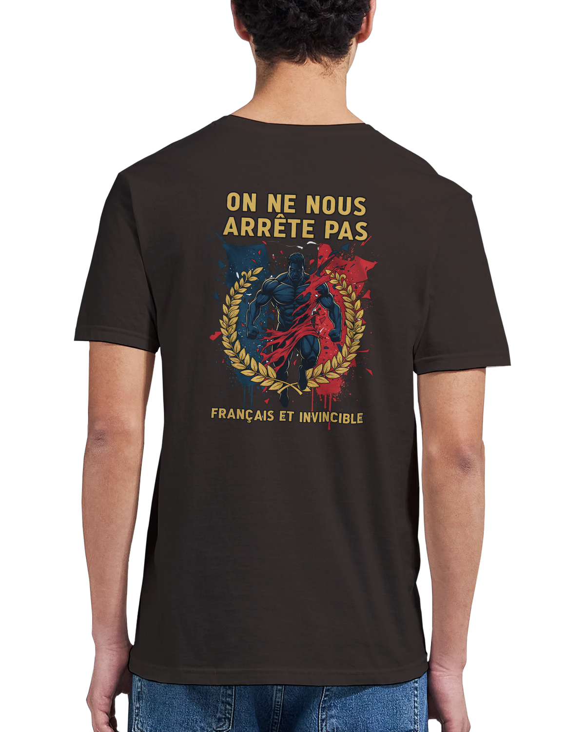 T-shirt Homme « On Nous Arrête Pas » - Classique Ras du Cou Gildan 64000