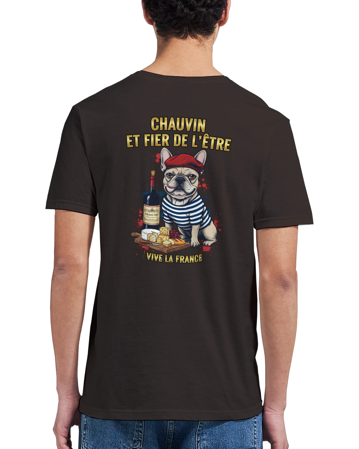 T-shirt Homme Chauvin et Fier de l'Être - Classique Ras du Cou Gildan 64000
