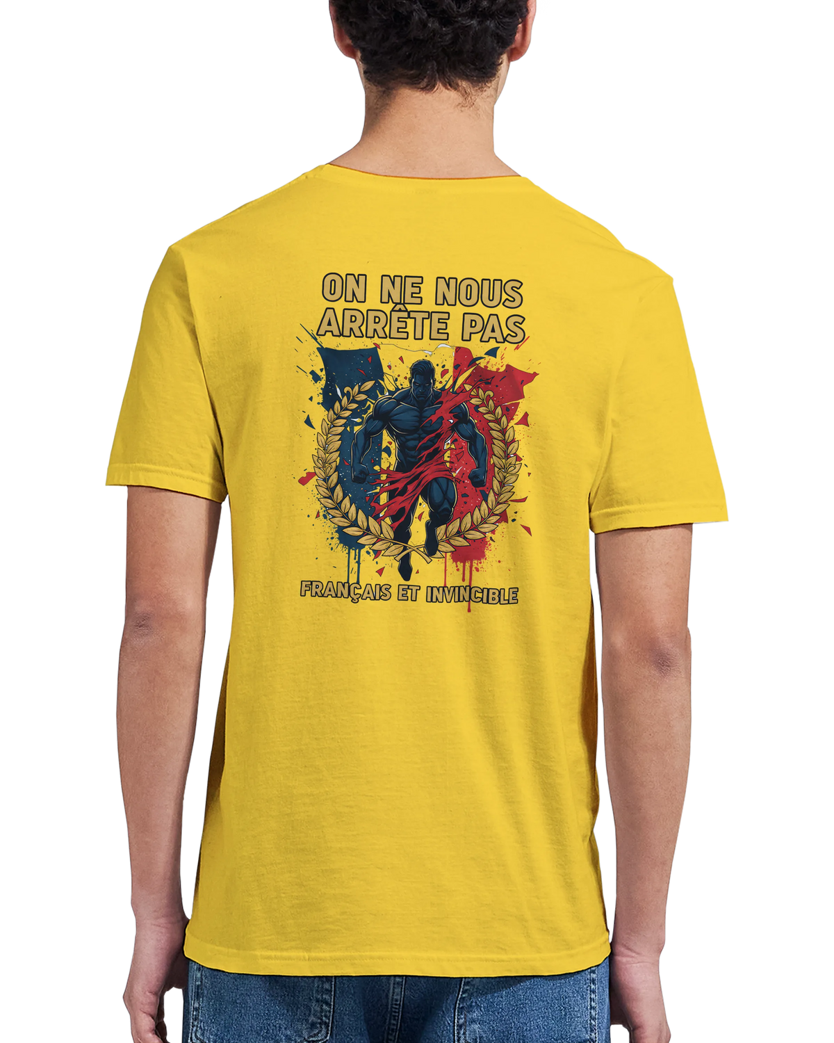 T-shirt Homme « On Nous Arrête Pas » - Classique Ras du Cou Gildan 64000