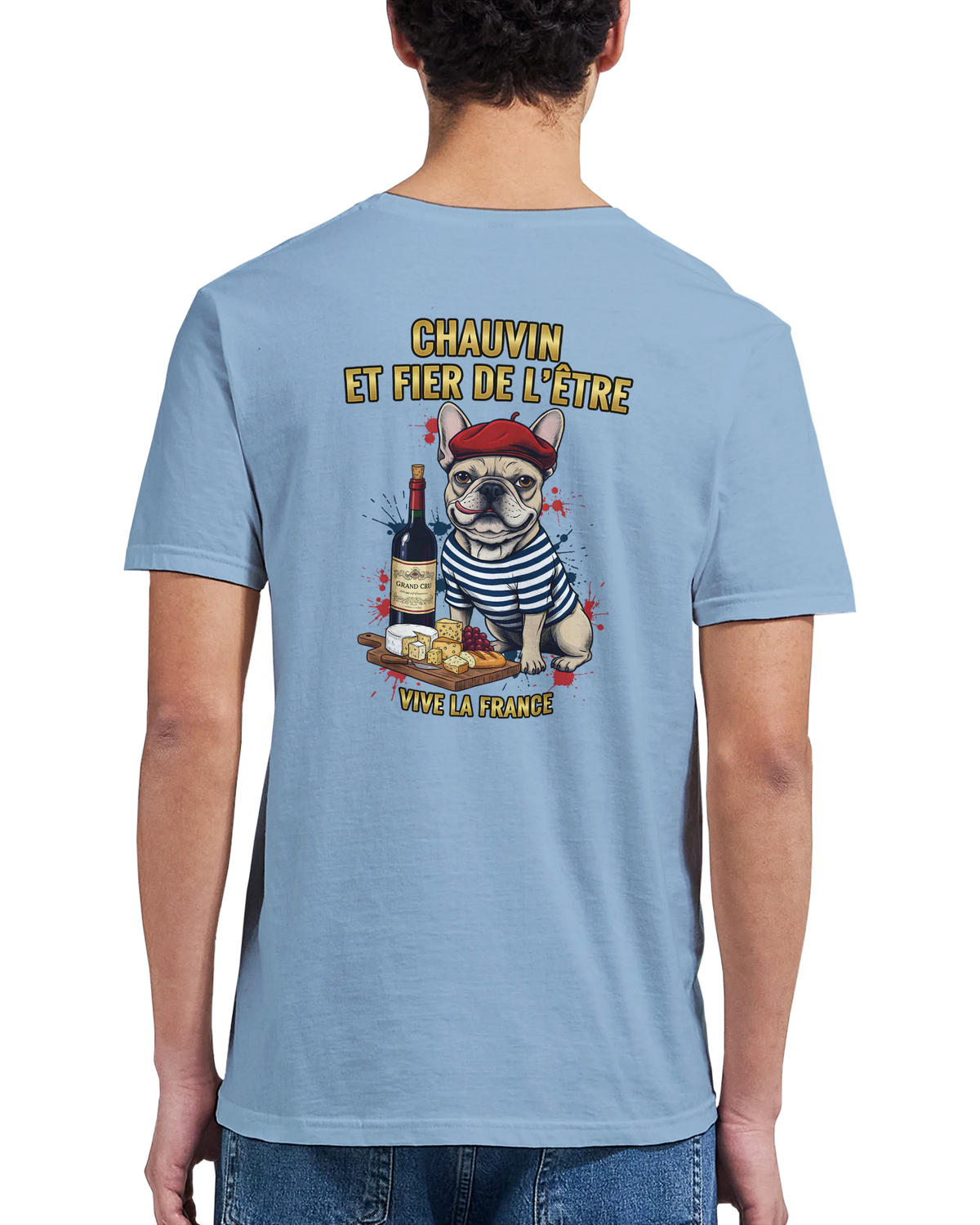 T-shirt Homme Chauvin et Fier de l'Être - Classique Ras du Cou Gildan 64000