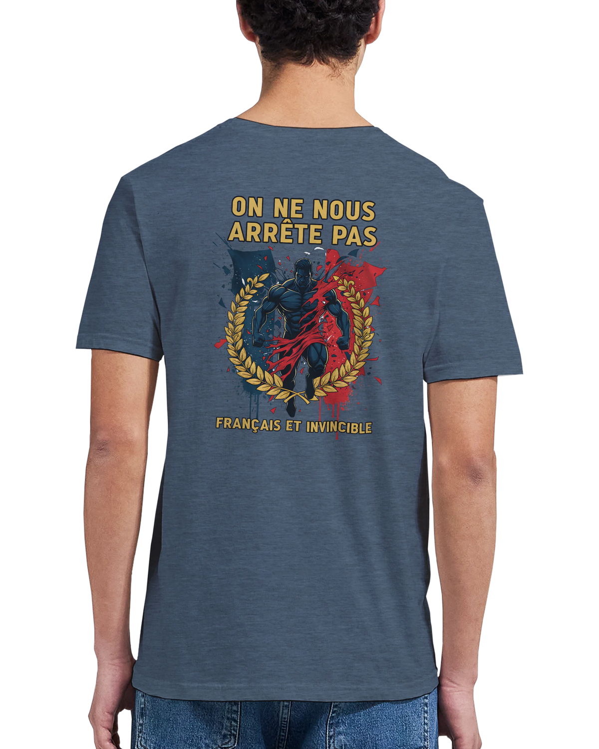 T-shirt Homme « On Nous Arrête Pas » - Classique Ras du Cou Gildan 64000