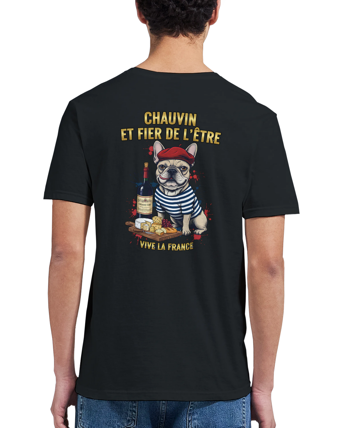 T-shirt Homme Chauvin et Fier de l'Être - Classique Ras du Cou Gildan 64000
