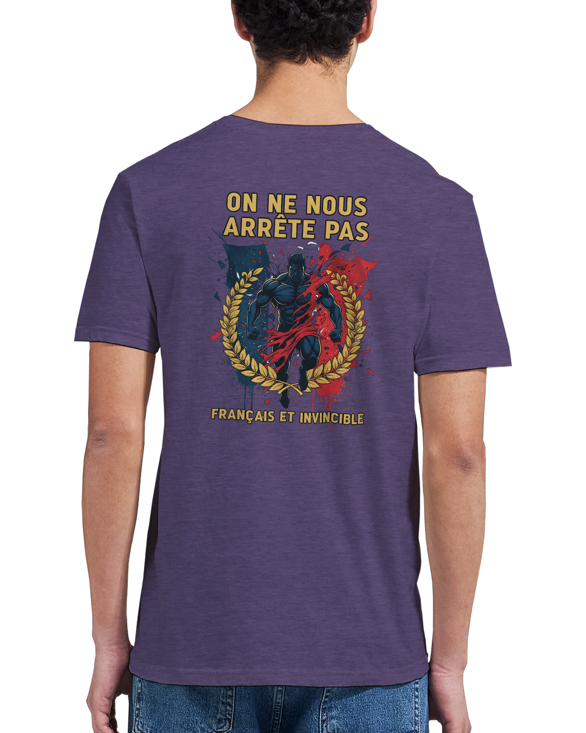T-shirt Homme « On Nous Arrête Pas » - Classique Ras du Cou Gildan 64000