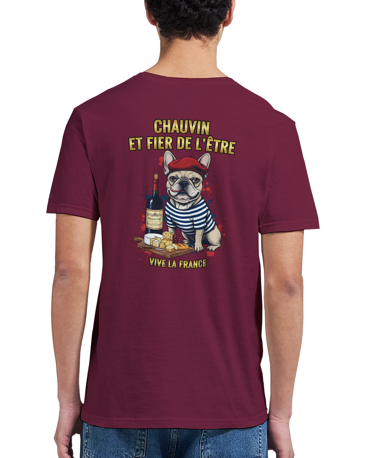 T-shirt Homme Chauvin et Fier de l'Être - Classique Ras du Cou Gildan 64000