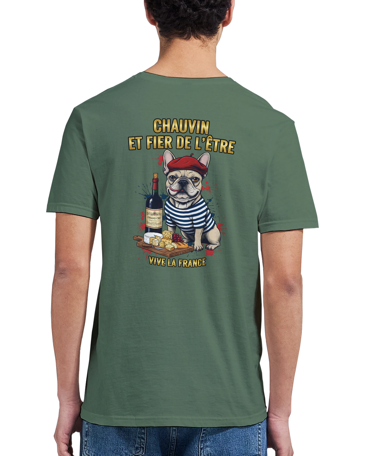 T-shirt Homme Chauvin et Fier de l'Être - Classique Ras du Cou Gildan 64000