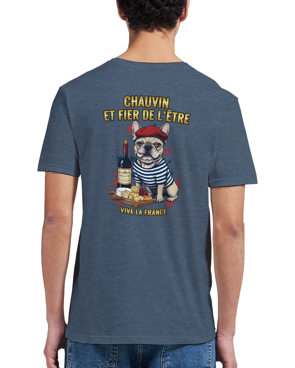 T-shirt Homme Chauvin et Fier de l'Être - Classique Ras du Cou Gildan 64000