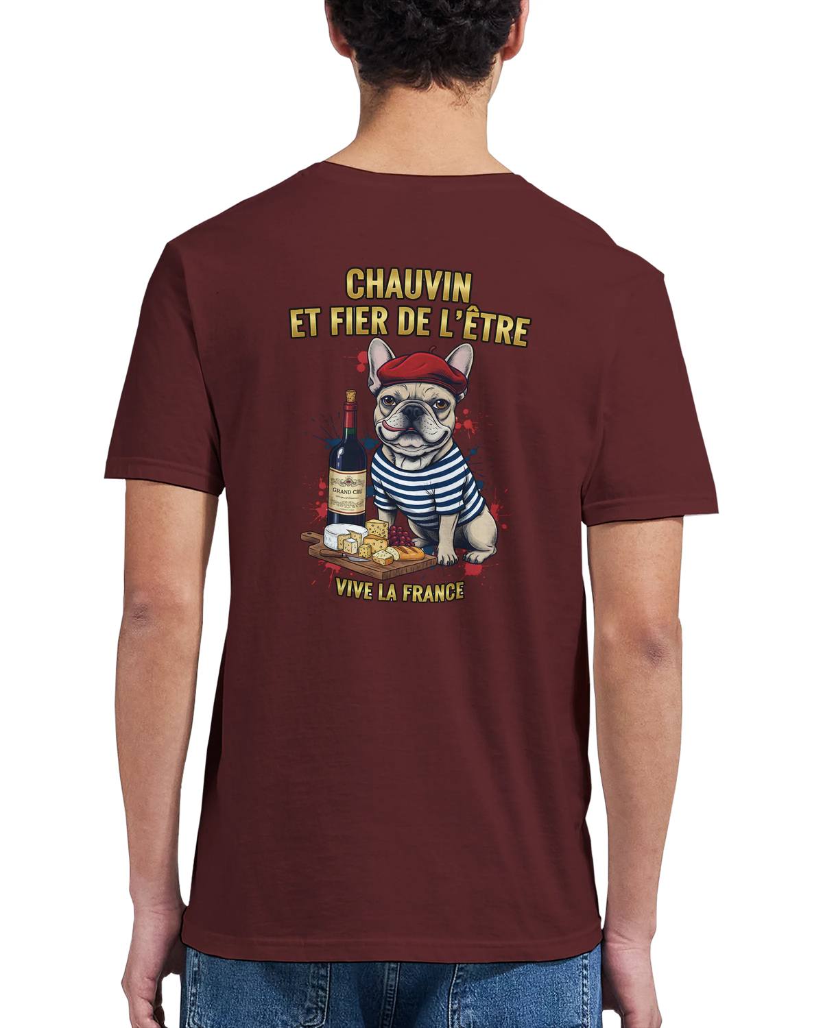 T-shirt Homme Chauvin et Fier de l'Être - Classique Ras du Cou Gildan 64000
