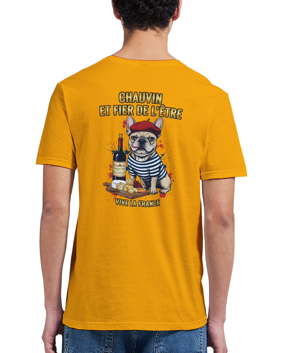 T-shirt Homme Chauvin et Fier de l'Être - Classique Ras du Cou Gildan 64000