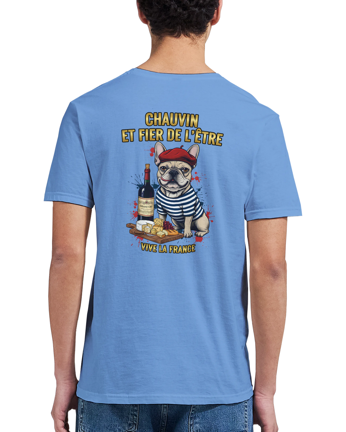 T-shirt Homme Chauvin et Fier de l'Être - Classique Ras du Cou Gildan 64000