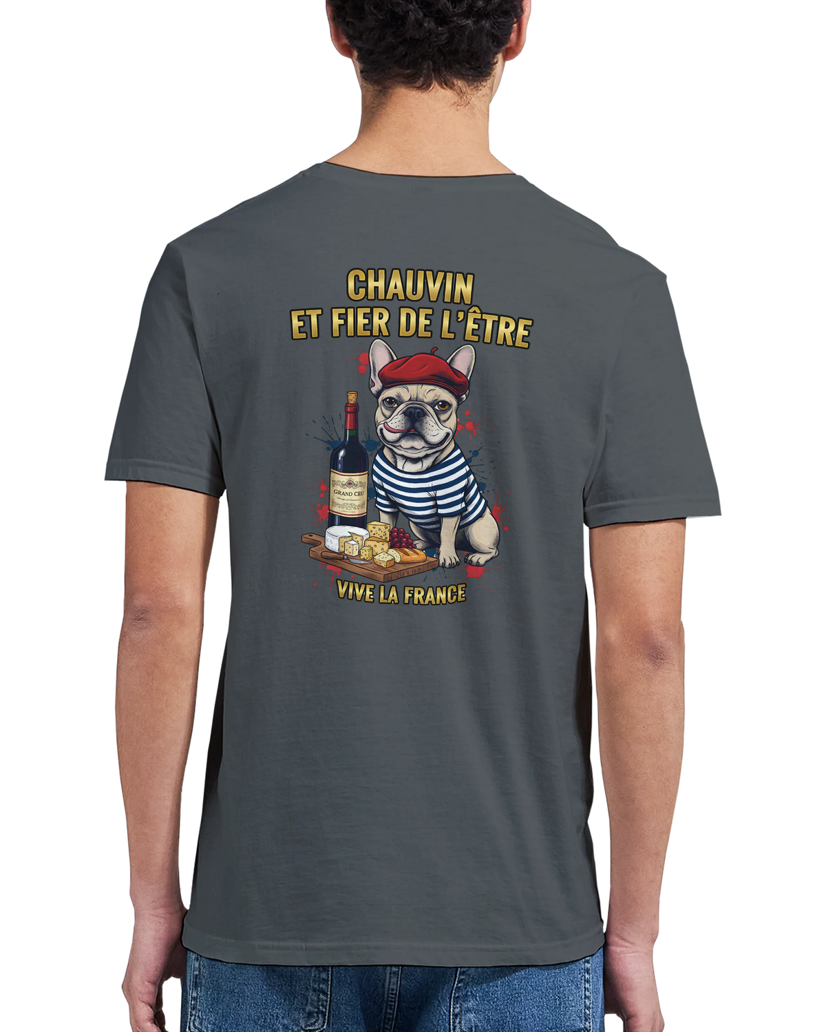 T-shirt Homme Chauvin et Fier de l'Être - Classique Ras du Cou Gildan 64000