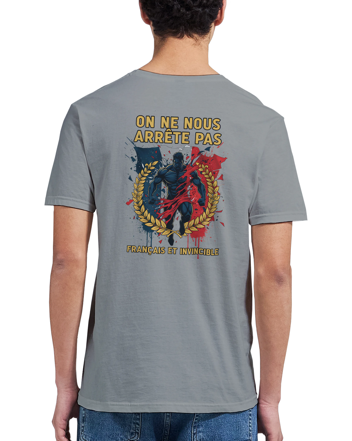 T-shirt Homme « On Nous Arrête Pas » - Classique Ras du Cou Gildan 64000