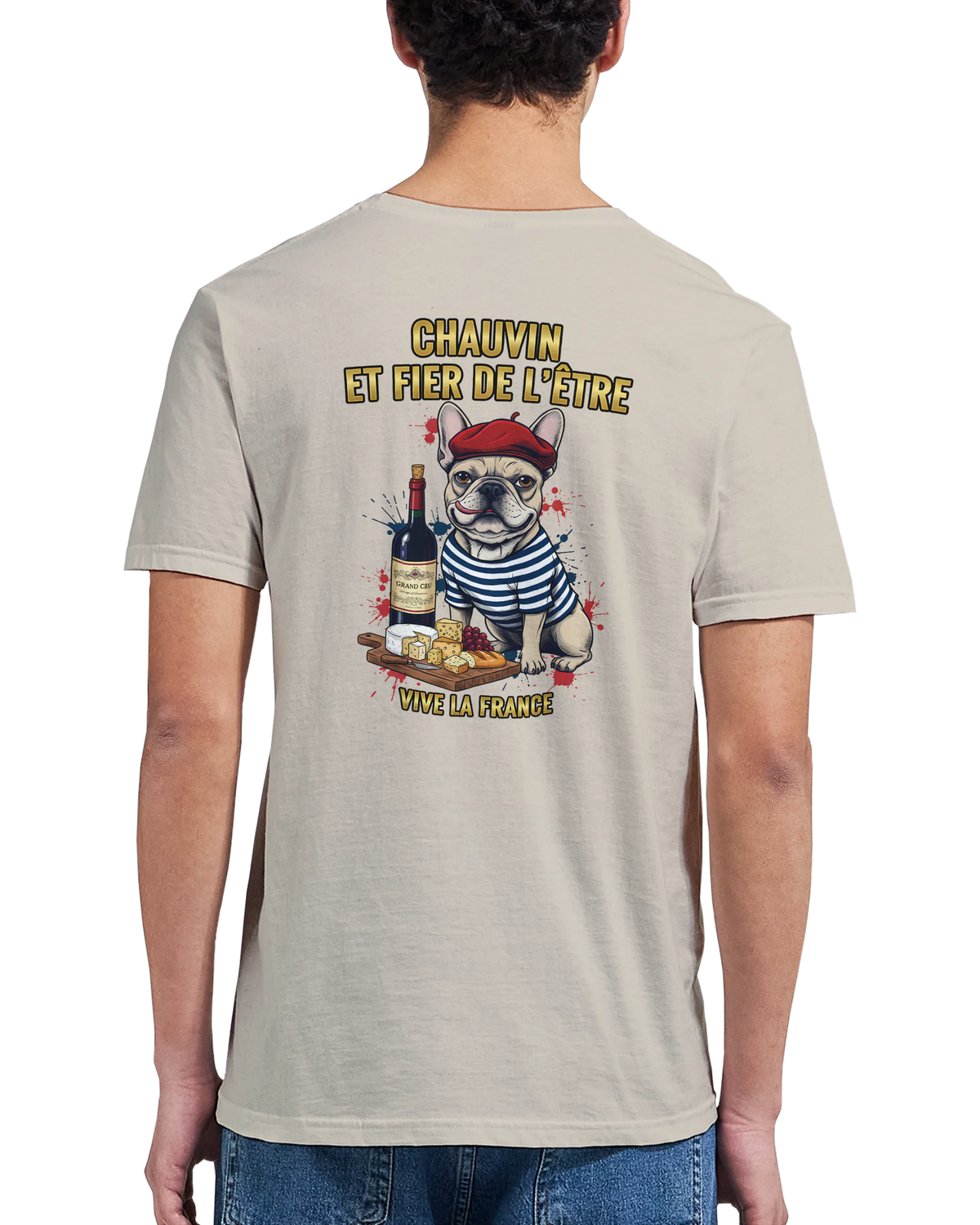 T-shirt Homme Chauvin et Fier de l'Être - Classique Ras du Cou Gildan 64000