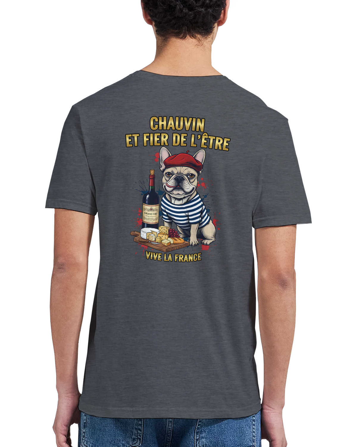 T-shirt Homme Chauvin et Fier de l'Être - Classique Ras du Cou Gildan 64000