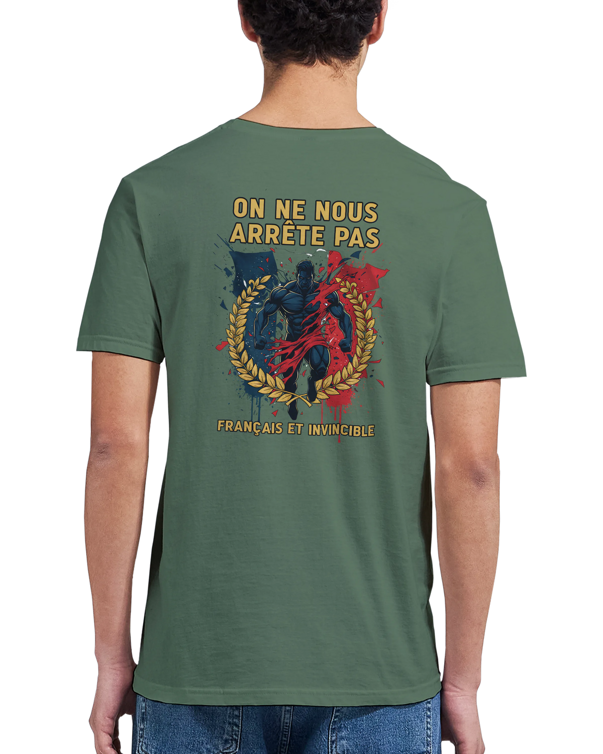 T-shirt Homme « On Nous Arrête Pas » - Classique Ras du Cou Gildan 64000