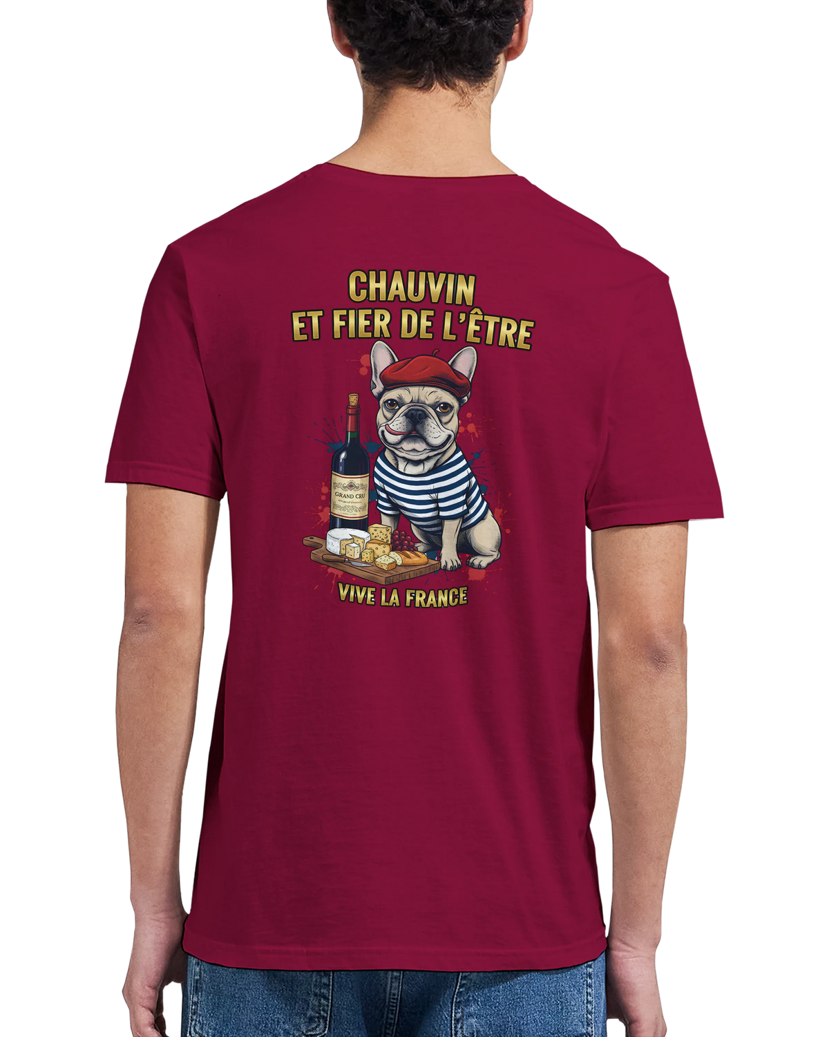 T-shirt Homme Chauvin et Fier de l'Être - Classique Ras du Cou Gildan 64000