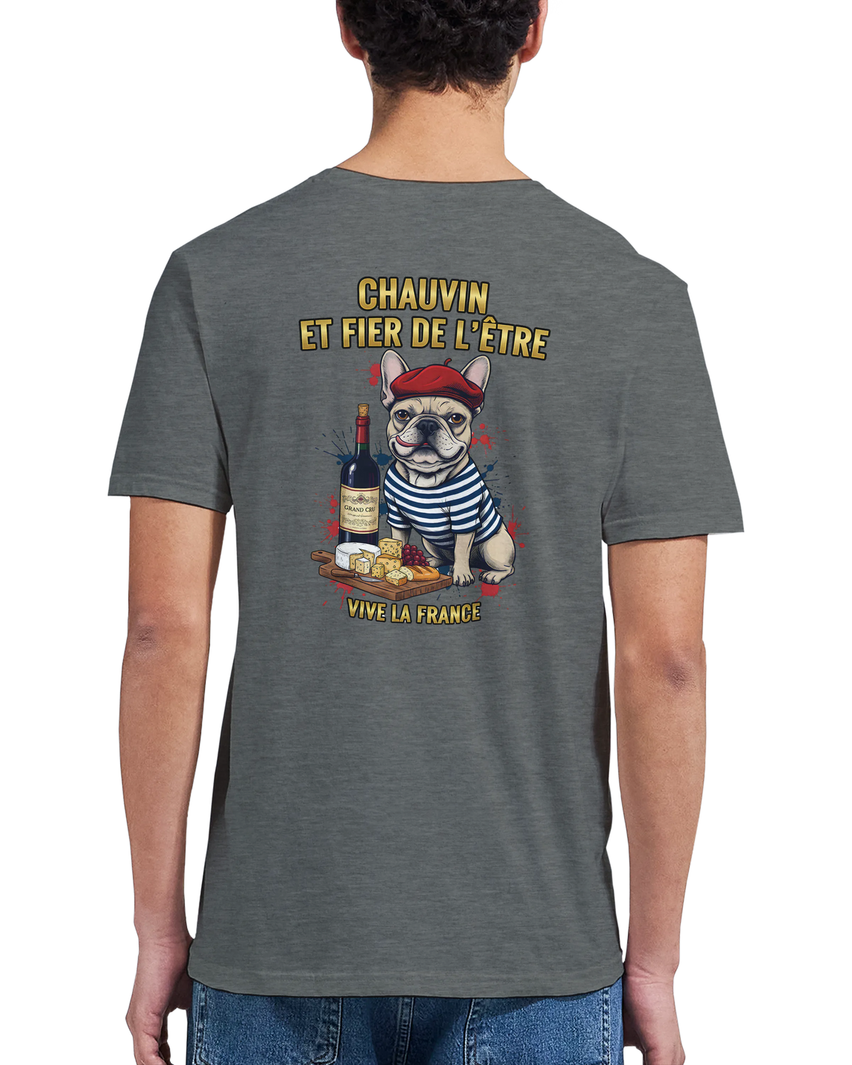 T-shirt Homme Chauvin et Fier de l'Être - Classique Ras du Cou Gildan 64000