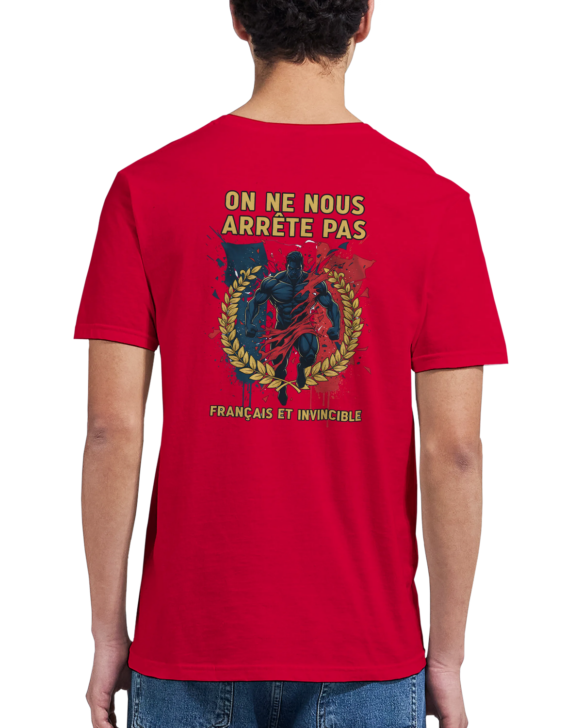 T-shirt Homme « On Nous Arrête Pas » - Classique Ras du Cou Gildan 64000