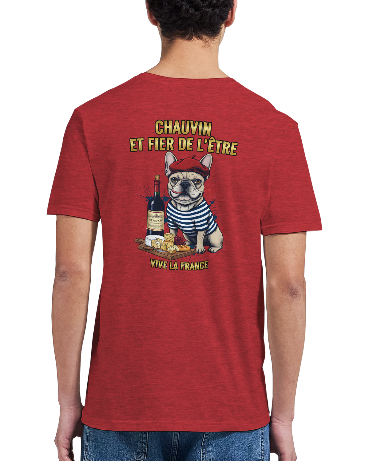 T-shirt Homme Chauvin et Fier de l'Être - Classique Ras du Cou Gildan 64000