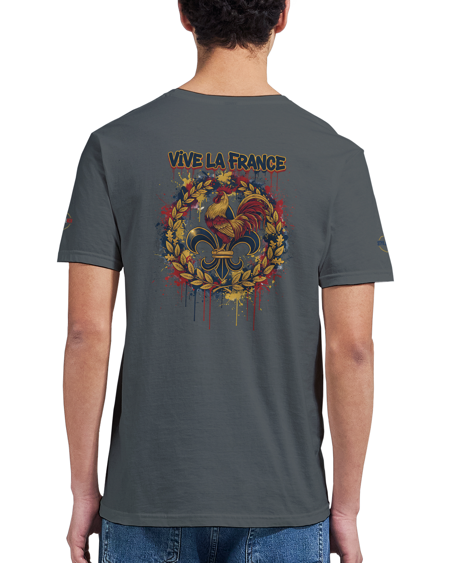 T-shirt Homme 'Vive la France' – Coton Premium, Coupe Classique