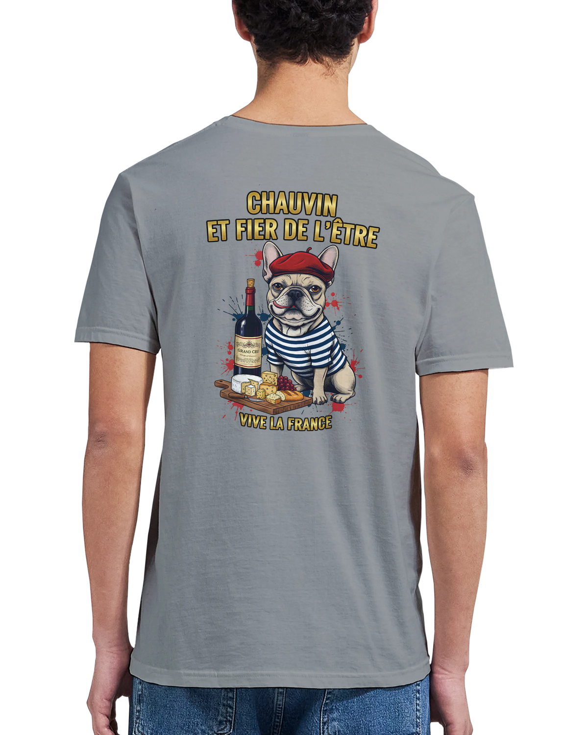 T-shirt Homme Chauvin et Fier de l'Être - Classique Ras du Cou Gildan 64000