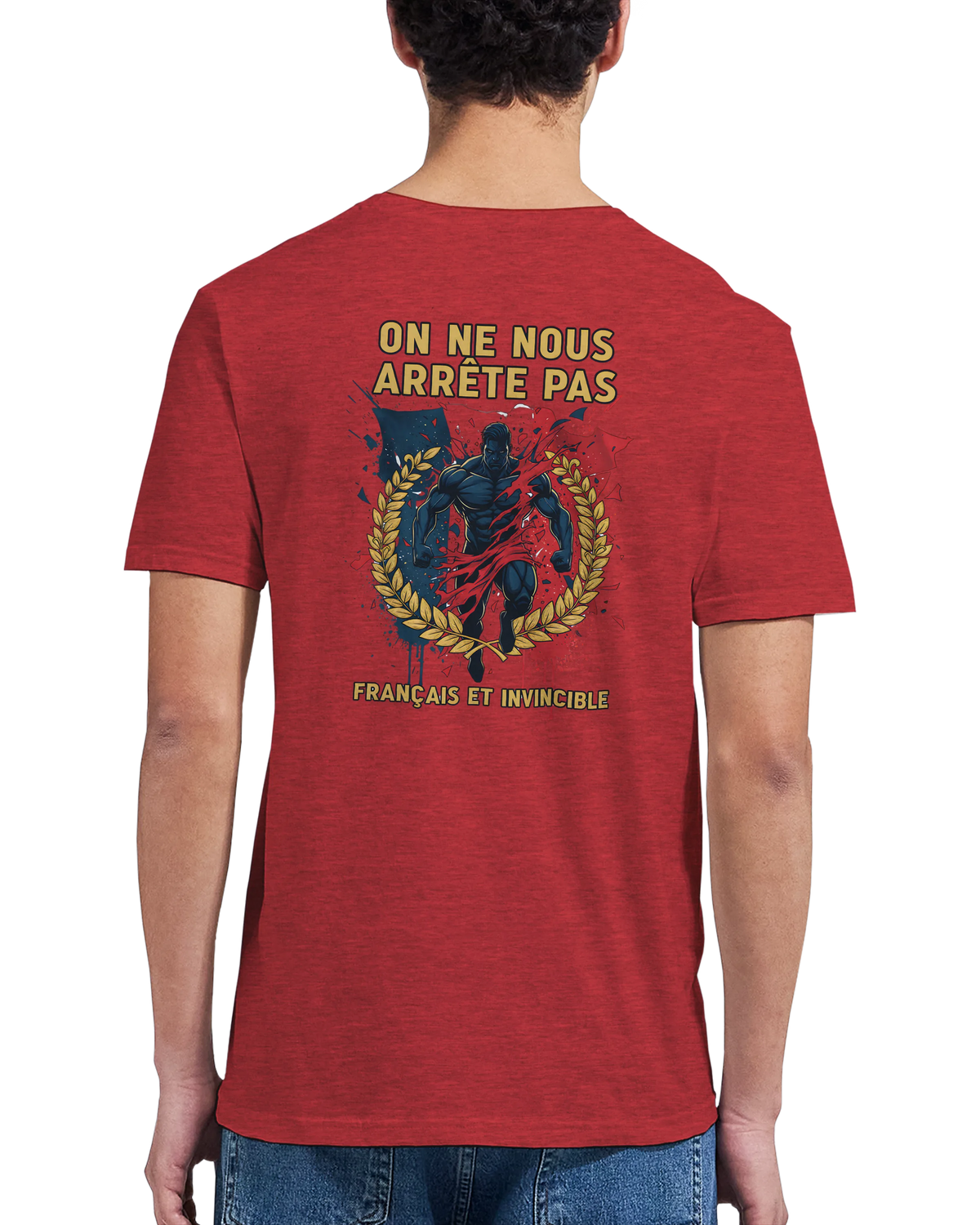 T-shirt Homme « On Nous Arrête Pas » - Classique Ras du Cou Gildan 64000