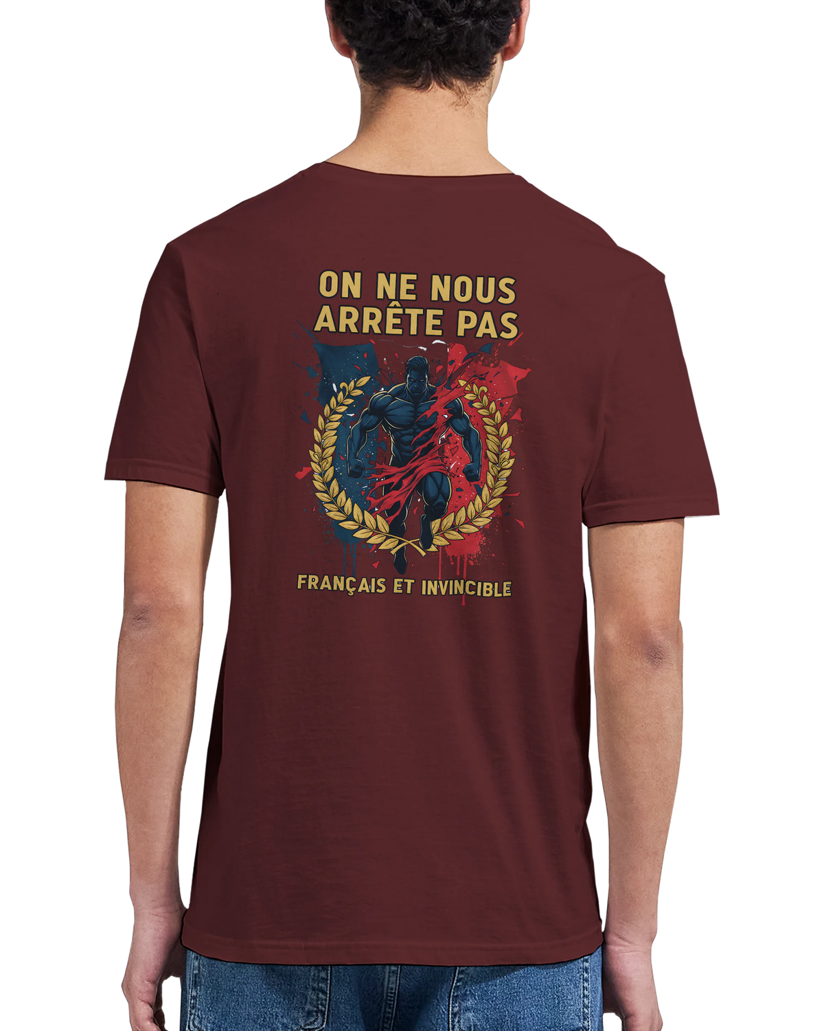 T-shirt Homme « On Nous Arrête Pas » - Classique Ras du Cou Gildan 64000