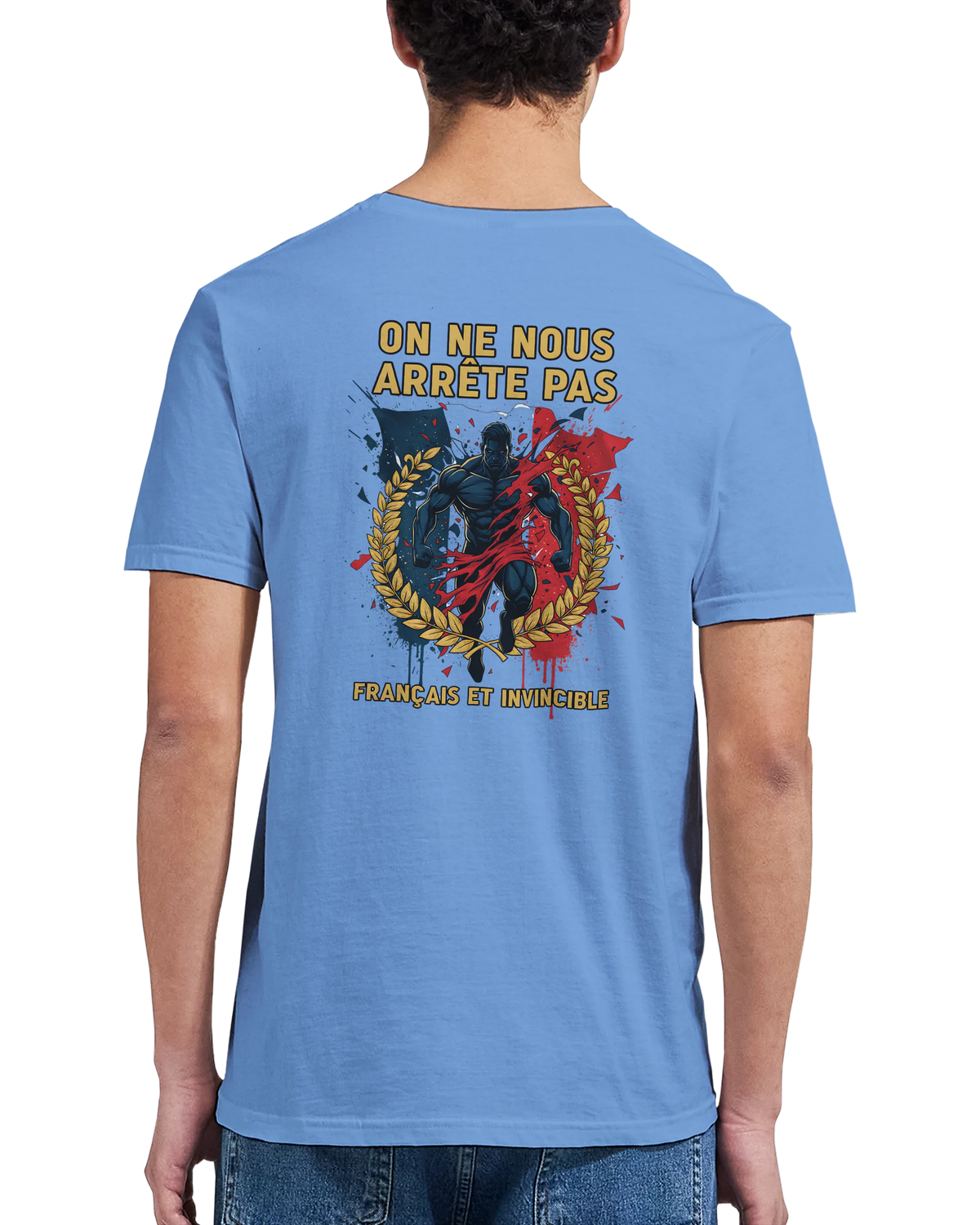 T-shirt Homme « On Nous Arrête Pas » - Classique Ras du Cou Gildan 64000