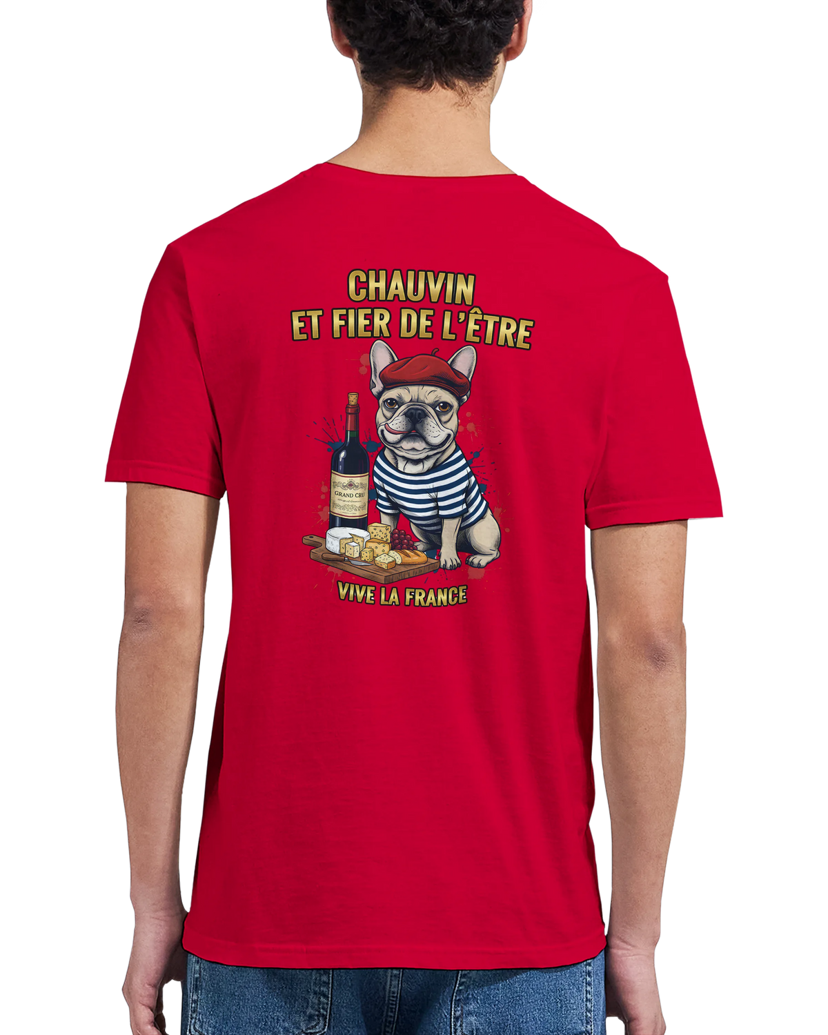 T-shirt Homme Chauvin et Fier de l'Être - Classique Ras du Cou Gildan 64000