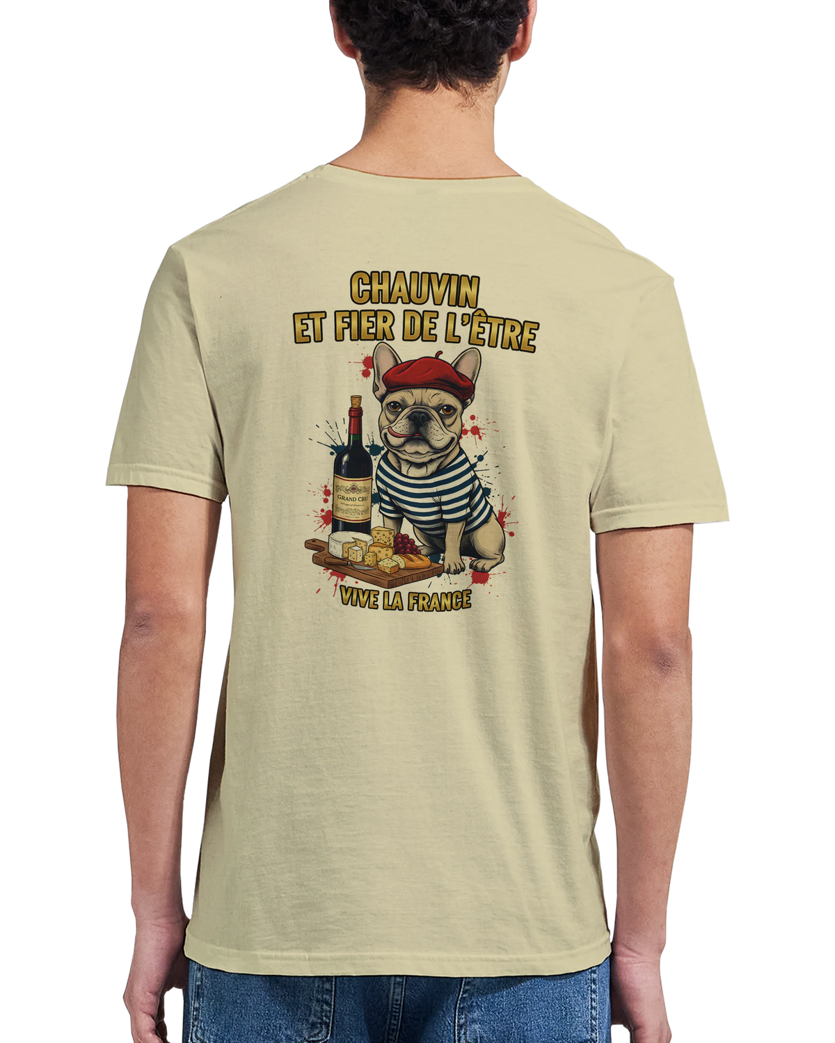 T-shirt Homme Chauvin et Fier de l'Être - Classique Ras du Cou Gildan 64000