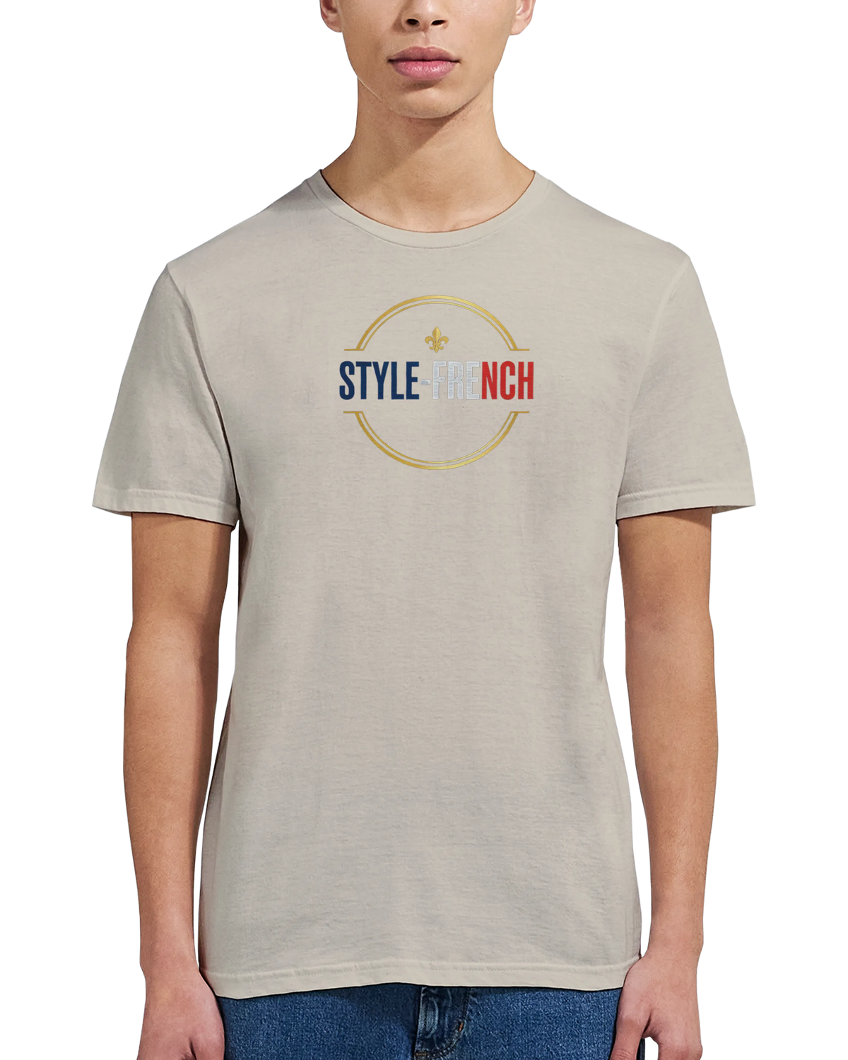 T-shirt Homme 'Vive la France' – Coton Premium, Coupe Classique