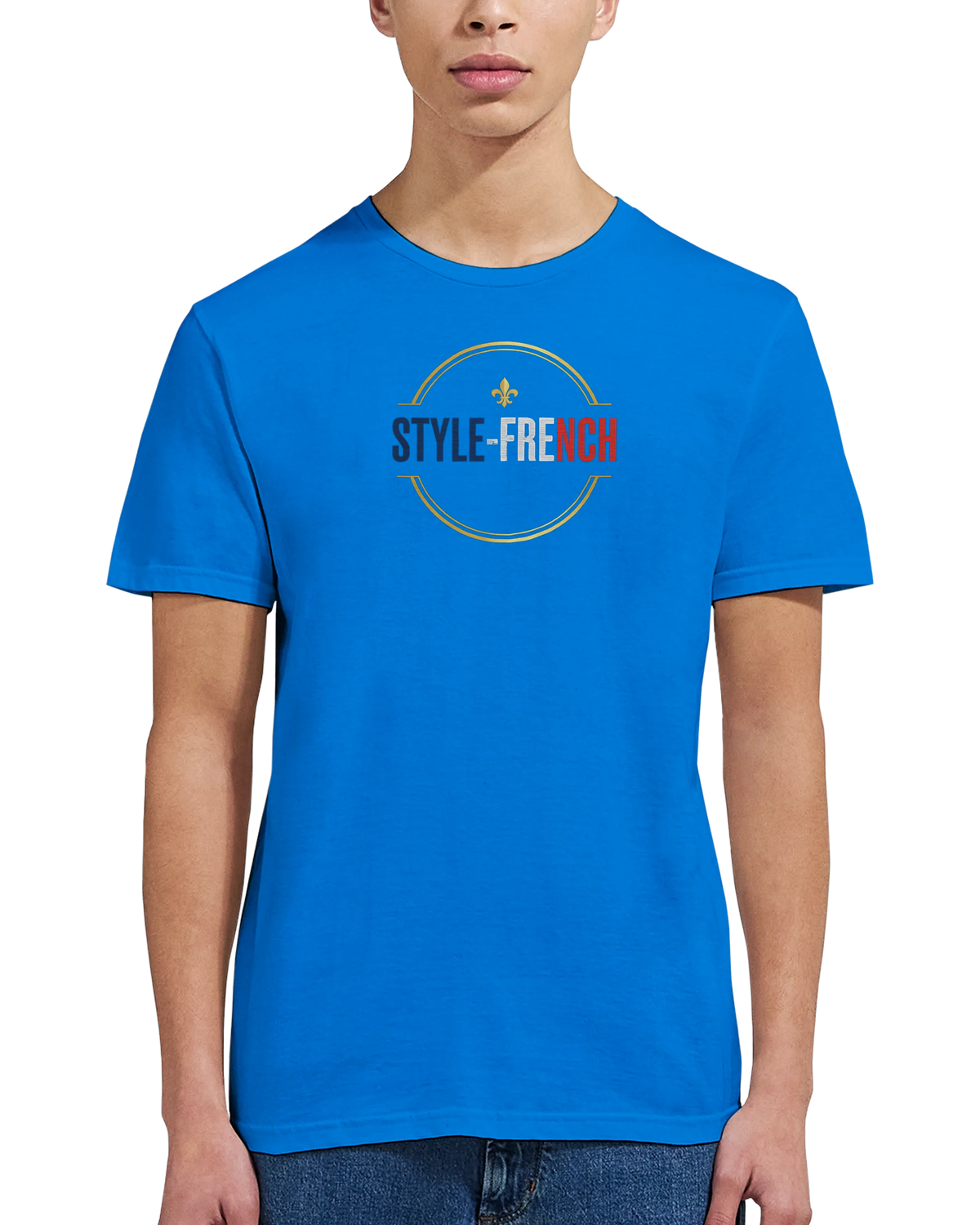 T-shirt Homme 'Vive la France' – Coton Premium, Coupe Classique