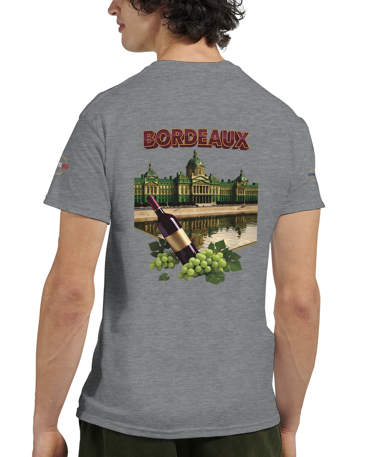 T-shirt Unisexe Bordeaux Ville de France – Coton Épais Premium