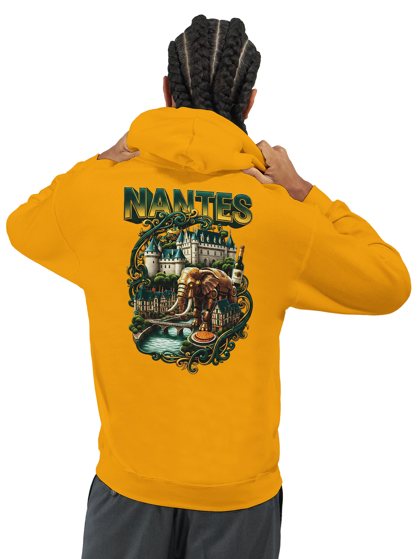 Sweat à capuche unisexe Nantes – Confort premium et style urbain