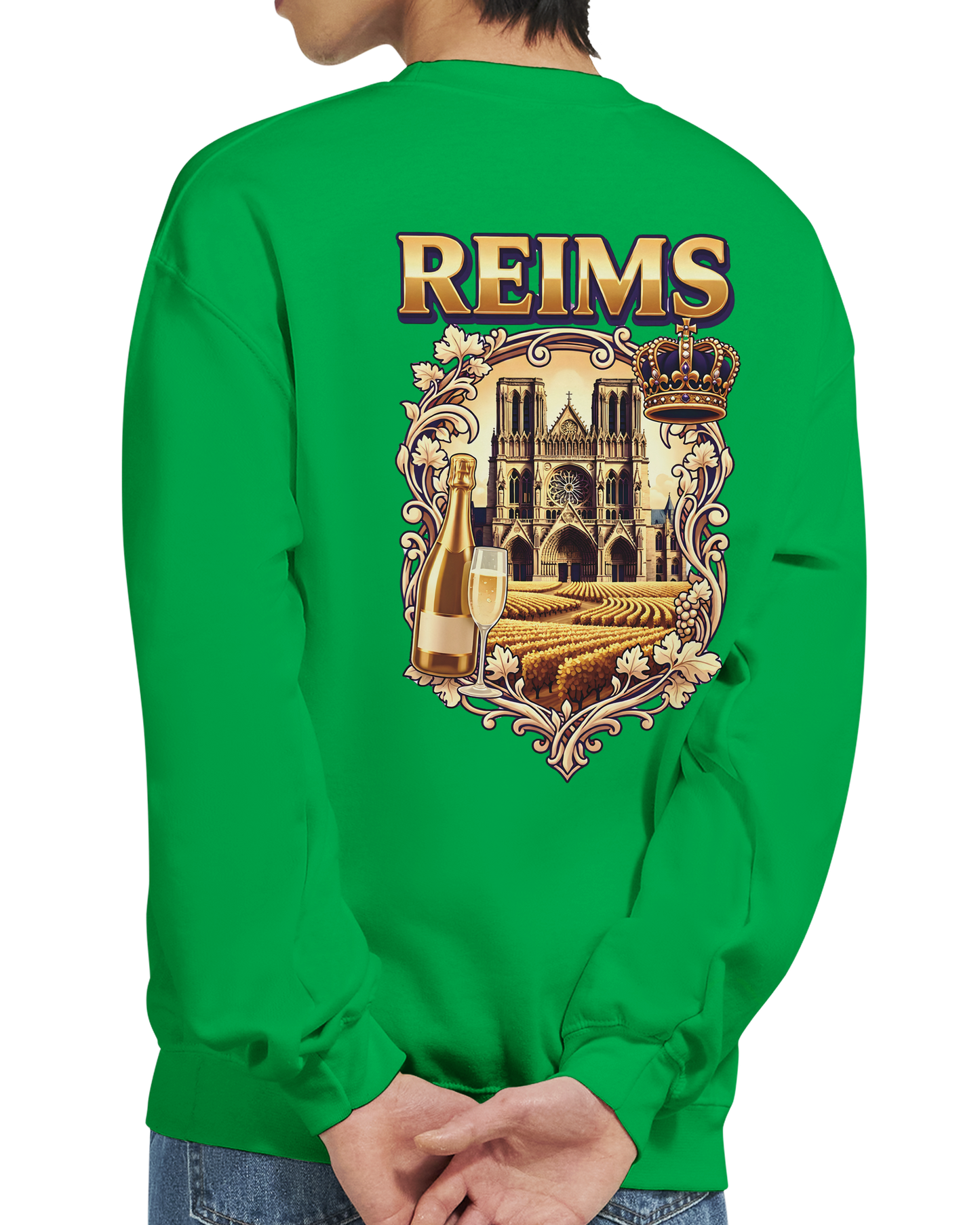 Sweat-shirt Reims – Sweat à col rond confortable en coton mélangé