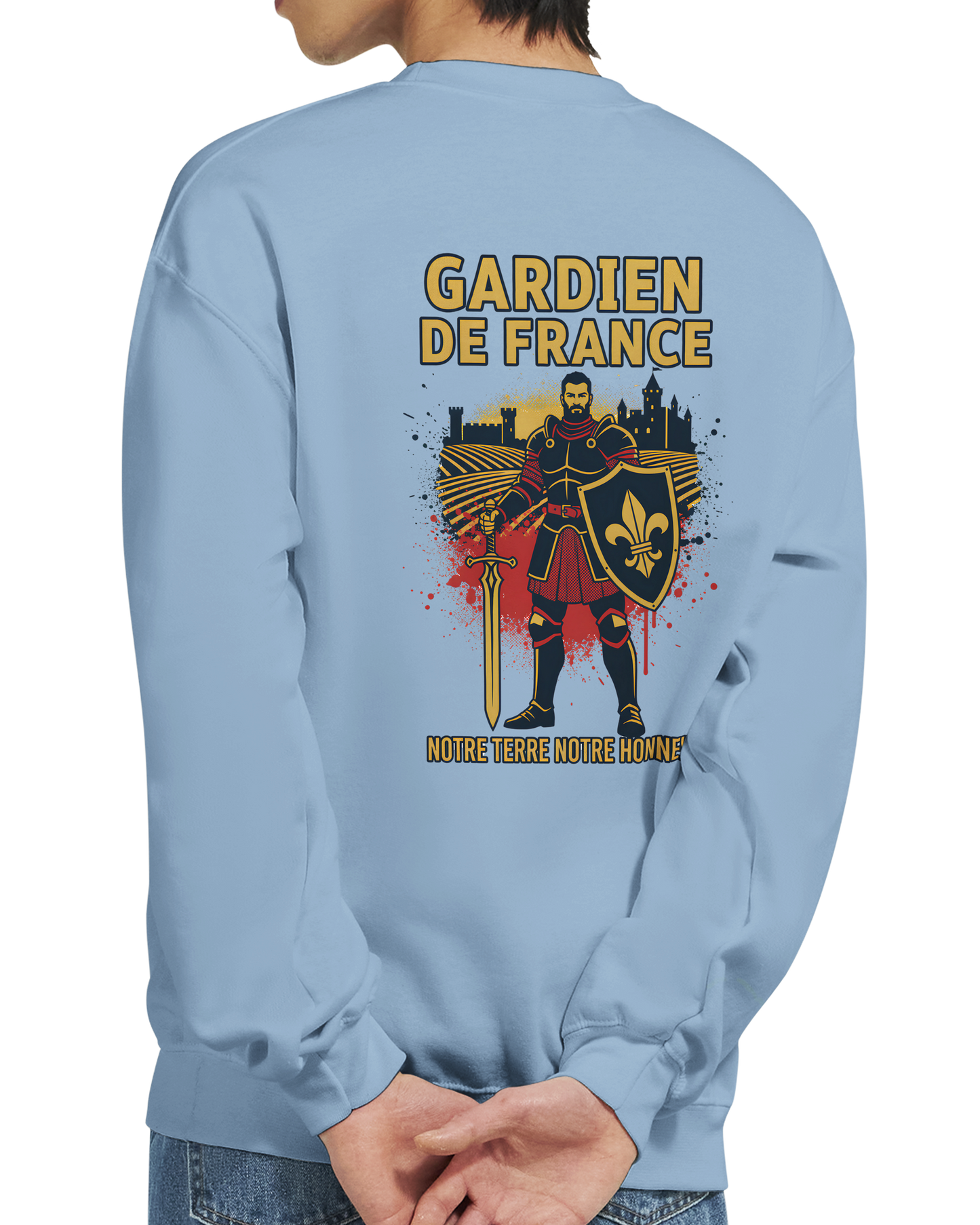 Sweat-shirt Homme Gardien de France - Premium French Heritage Apparel