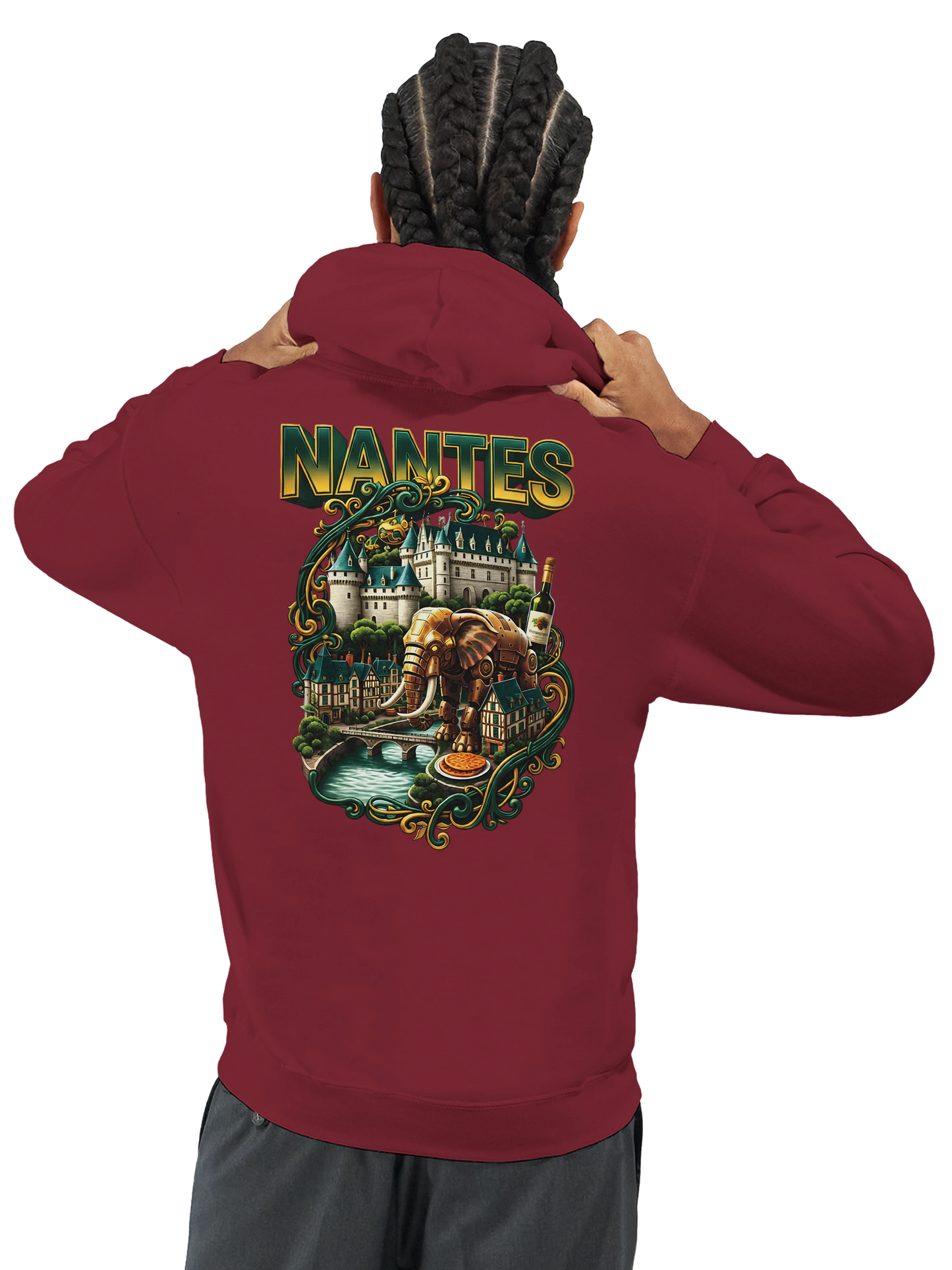 Sweat à capuche unisexe Nantes – Confort premium et style urbain